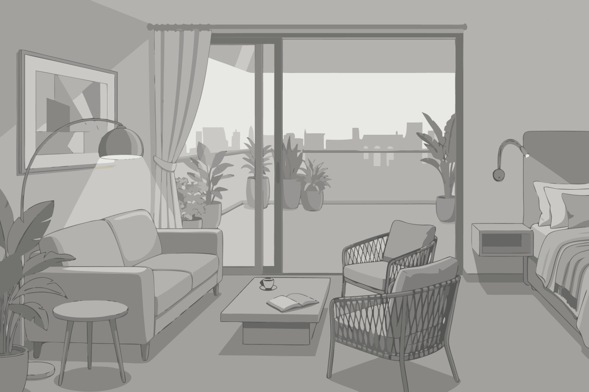 Single Room with Park View